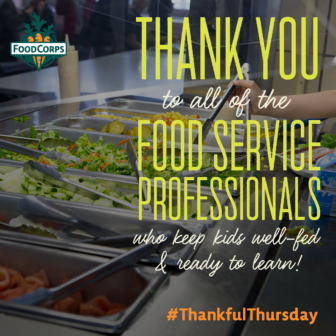Thank you food service professionals!
