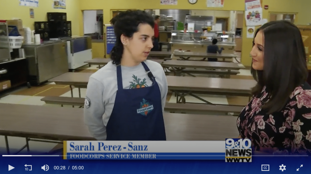 WATCH: FoodCorps service member takes action to reduce food waste