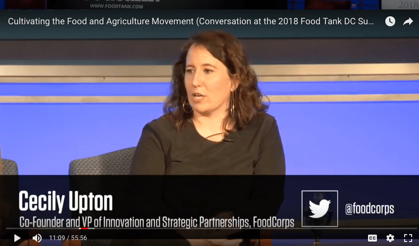 Watch: FoodCorps Co-Founder Cecily Upton at Food Tank Summit