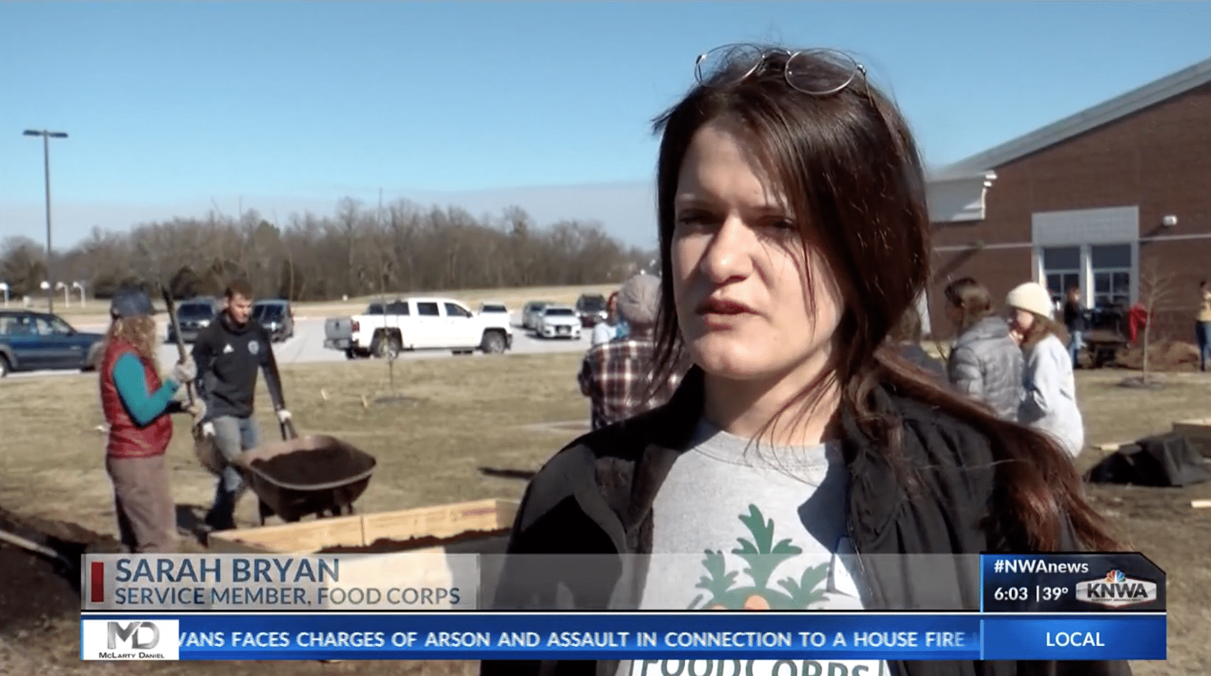 Volunteers Help Update School’s Garden For MLK Day