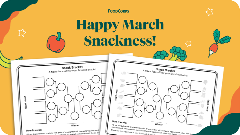 March Snackness Activity Sheet